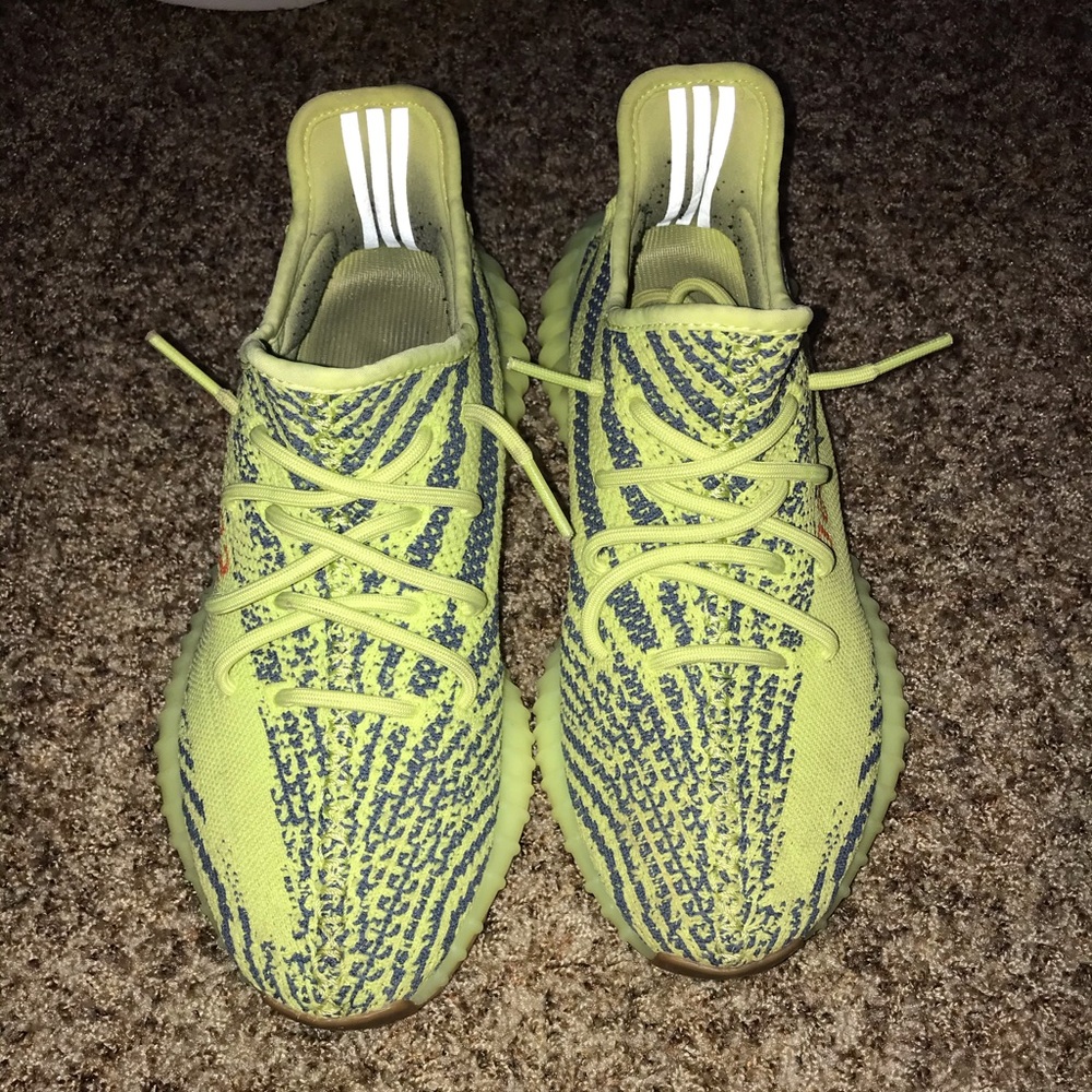 Frozen Yellow Yeezy Boost